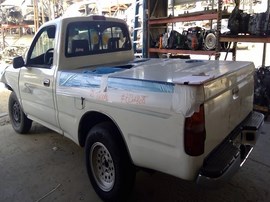 98 TOYOTA TACOMA, WHITE, STD CAB, 2.4L, AT, 2WD.   Z26468